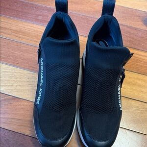 Michael Kors Black Mesh Slip-Ons